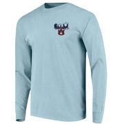 Auburn Aubie Claus Tree Farm Comfort Colors Long Sleeve Tee